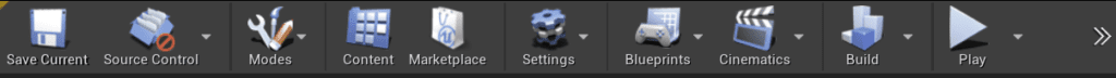 Unreal Engine Toolbar