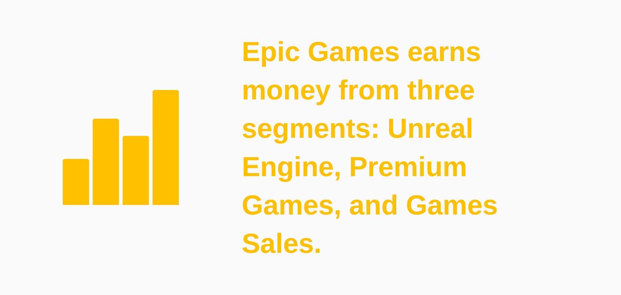 Infographic about how Epic Games makes money