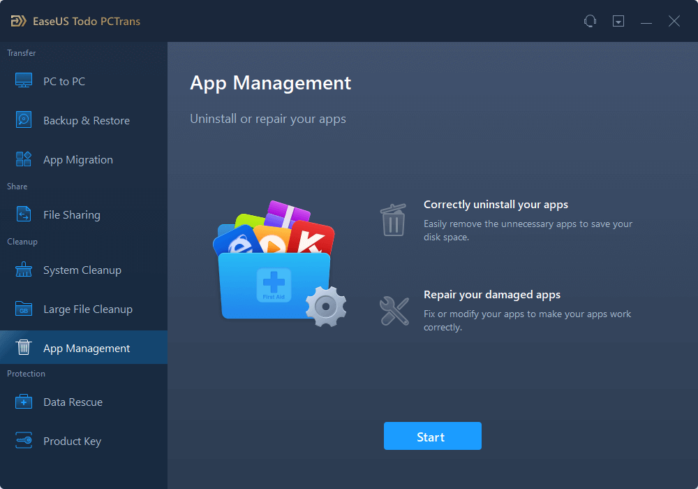 open app management feature